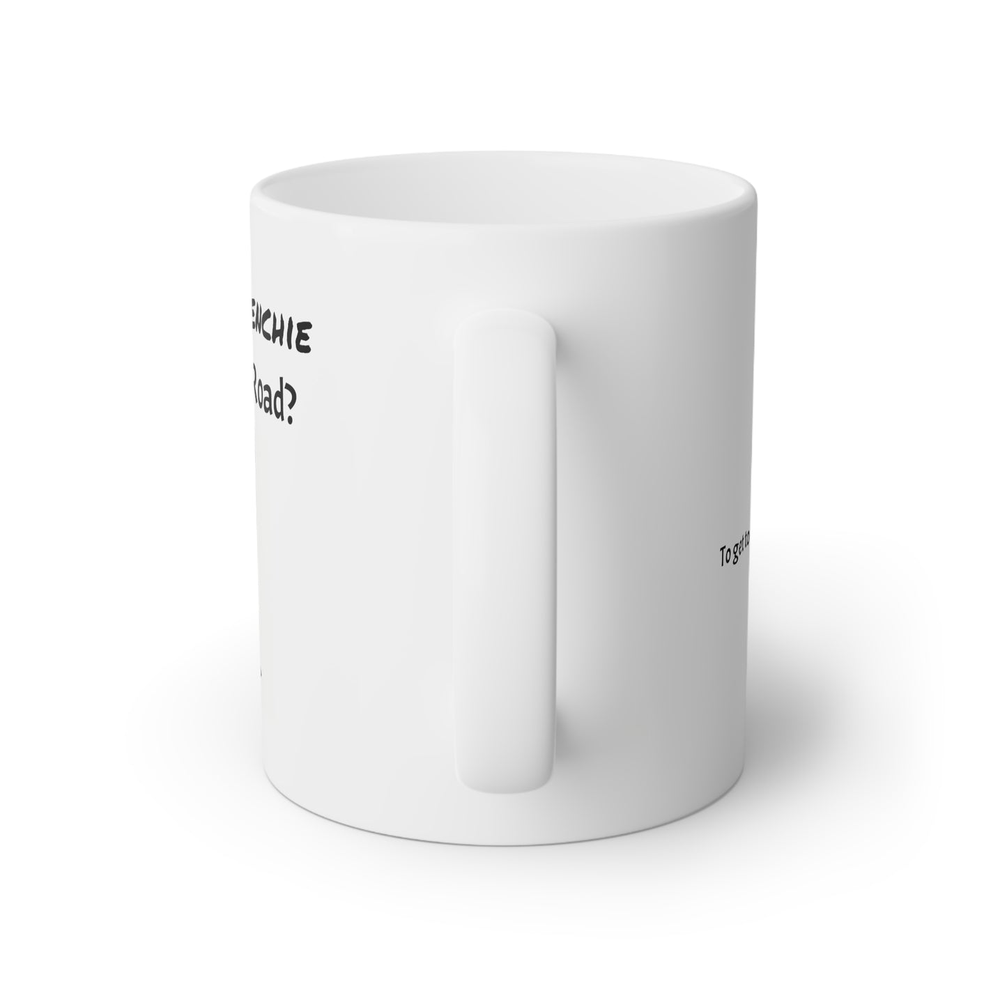 Black And White French Bulldog With Text